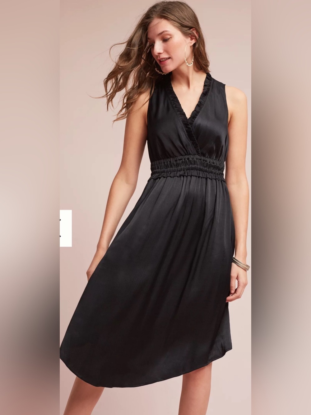 NWT Anthropologie size S La Habana dress in black